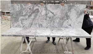 Super White Quartzite Kitchen Countertop