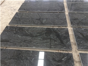 Polished Black Granite Jet Mist Tiles For Facade Cladding
