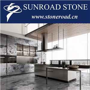 Pandora White Marble Natural Terrazzo Grey Marble
