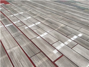 A Grade Timber Grey Vein Marble Slabs Wood Grey Marble Tiles