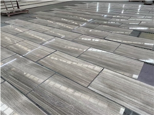 A Grade Timber Grey Vein Marble Slabs Wood Grey Marble Tiles