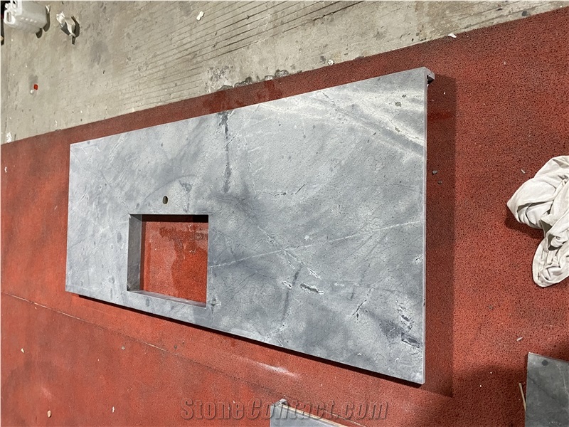 Chinese Atlantic Grey Granite Kitchen Countertop