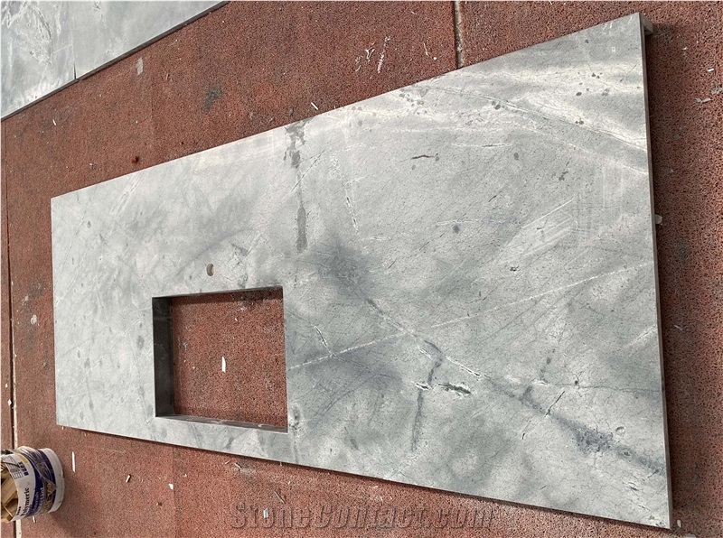 Chinese Atlantic Grey Granite Kitchen Countertop