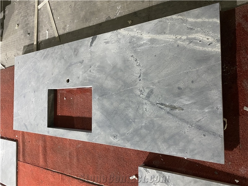 Chinese Atlantic Grey Granite Kitchen Countertop