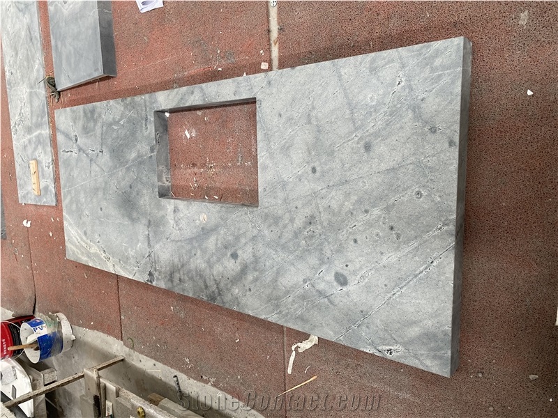 Chinese Atlantic Grey Granite Kitchen Countertop