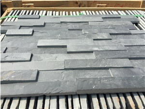 Black Slate 2 Wall Cladding Panels, Ledger Panel, Z Stone