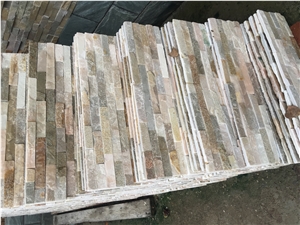 P014 Quartzite Wall Cladding Panels,Wall Cladding Veneer,Exposed Wall Stone, Ledge Stone