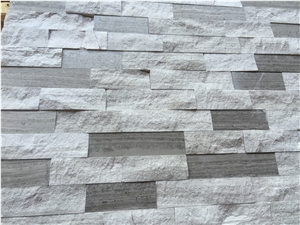 Wood Vein Marble Wall Cladding Panels, Ledger Panel