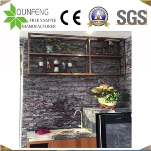 China Natural Black Split Marble Stacked Stone Panels