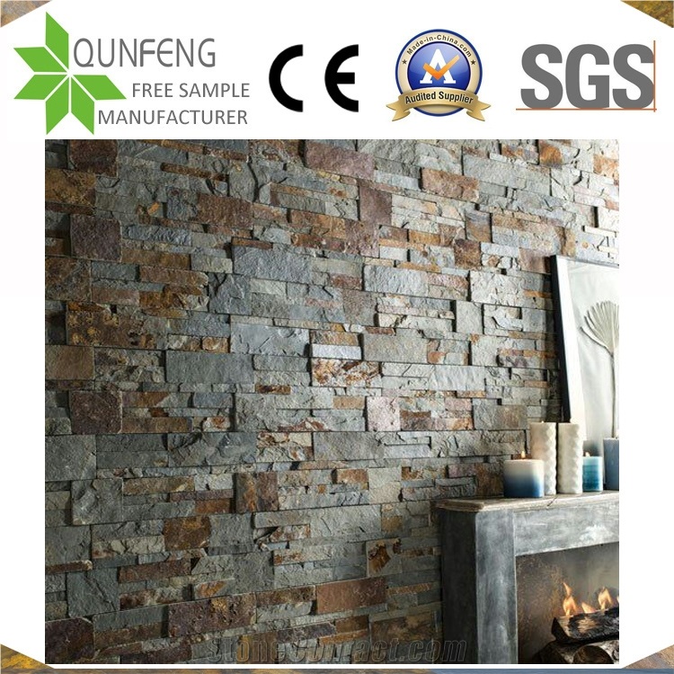 China Revestimiento En Piedra Slate Stackstone Wall Cladding