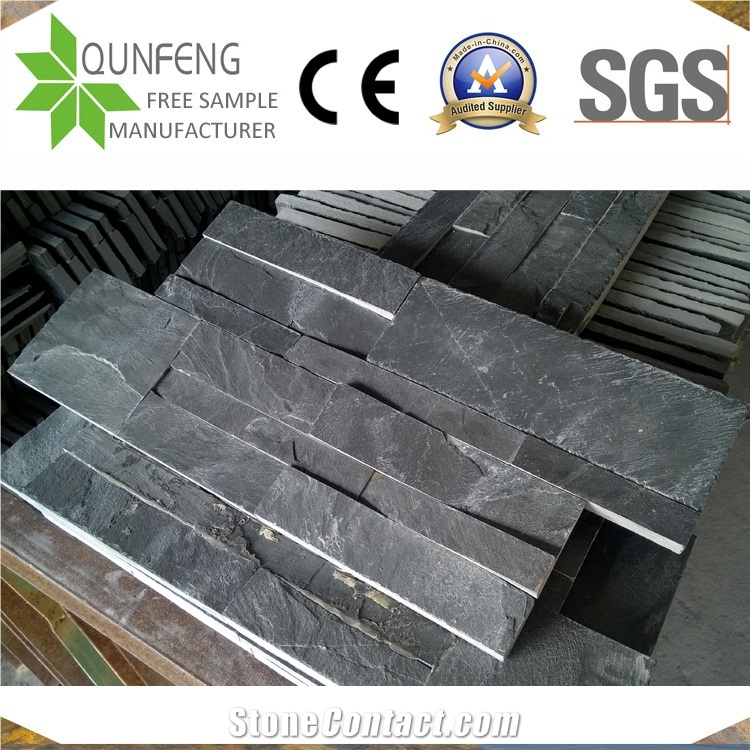 Les Pierres Naturelles Stone Black Slate Wall Cladding Panel