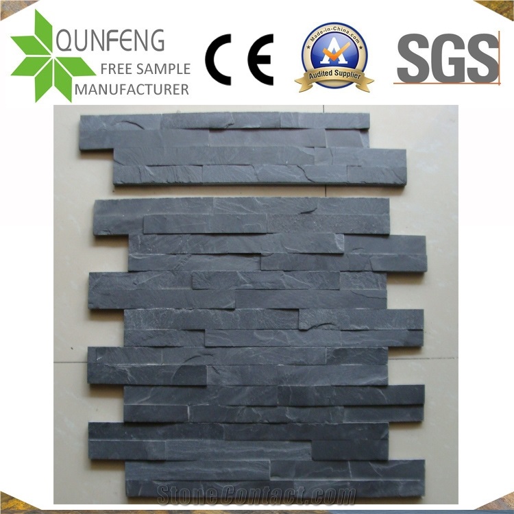 Revestimiento Piedra Natural Negra Slate Split For Cladding