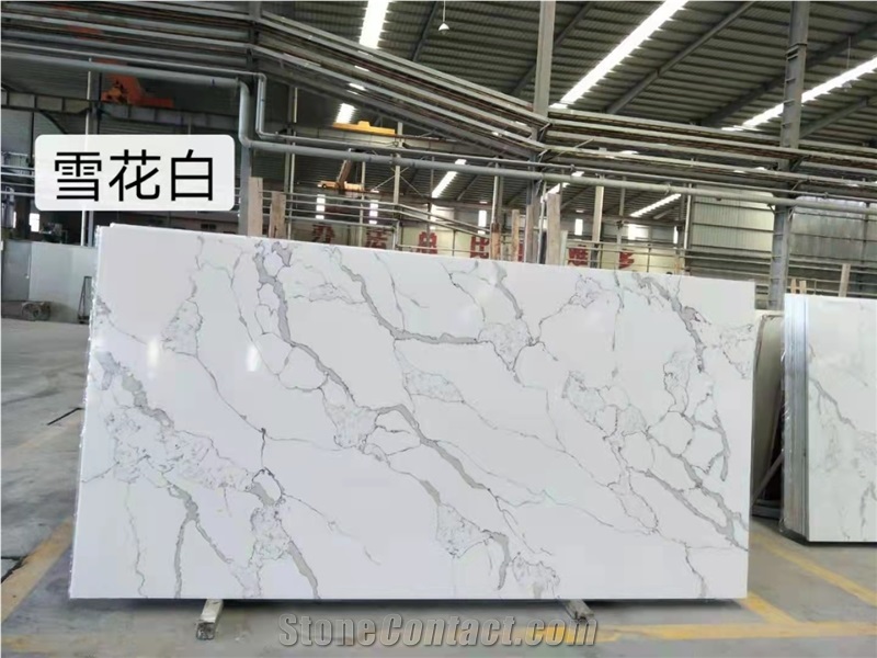 Calacatta White Artificial Quartz Stone Slabs