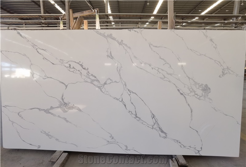 Calacatta White Artificial Quartz Stone Slabs
