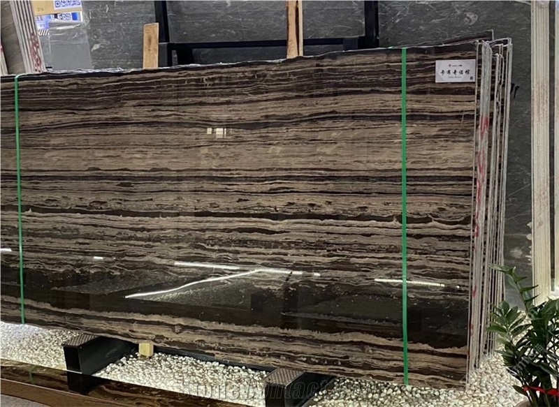 Cappuccino Wood Brown Wood Grain Big Slabs Elegant Shape