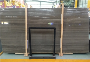 Coffee Wood Grain China Marble Elegant Appearance Slabs
