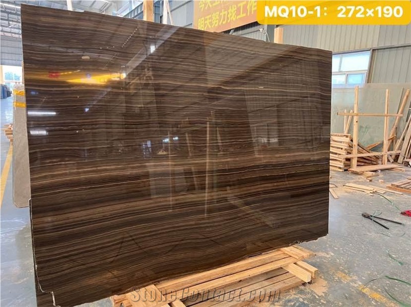 Obama Wood Marble Brown Slabs Elegant Sharp
