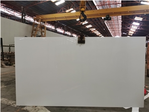 Nano Pure White Artificial Crystal Glass Stone Marble Slabs