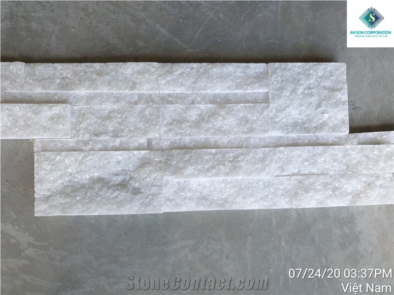 Z Type White Marble Wall Cladding Panels