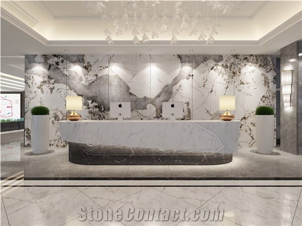 Artificial White Big Size Wall Decor Porcelain Tile
