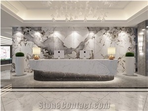 Artificial White Big Size Wall Decor Porcelain Tile