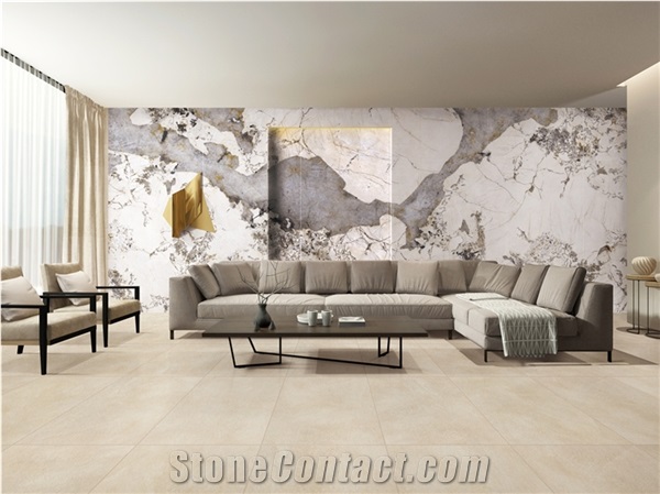 Artificial White Big Size Wall Decor Porcelain Tile