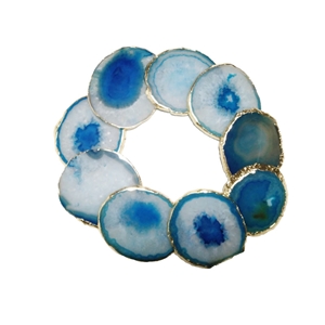 Blue Onyx Lap Tray Marble Tray For Perfume/Food/Coffee