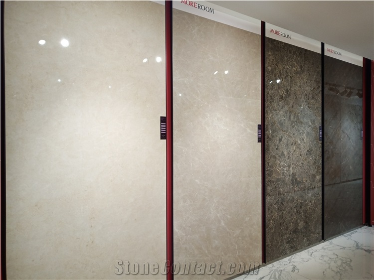 Decoration Wall Floor Tile Gray Marble Look Sintered Stone Glazed Polished