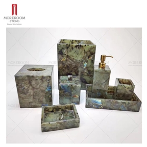 Hotel Luxury Gemstone Amenities Bathroom Set