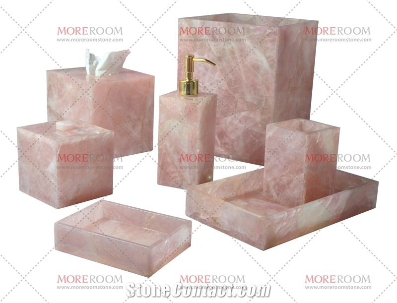 Hotel Luxury Gemstone Amenities Bathroom Set