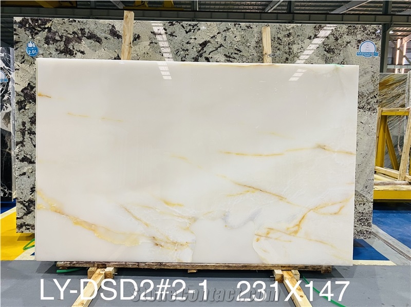 Snow Onyx Polished Slabs