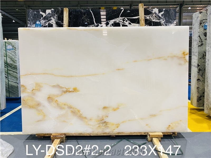 Snow Onyx Polished Slabs