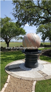 Large Granite Fountain Ball, Garden Water Feature