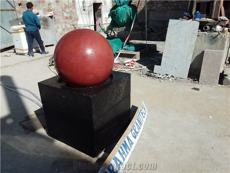 Large Granite Fountain Ball, Garden Water Feature