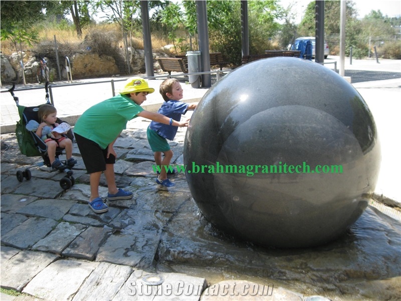 Large Granite Fountain Ball, Garden Water Feature