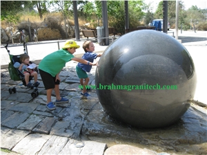 Large Granite Fountain Ball, Garden Water Feature