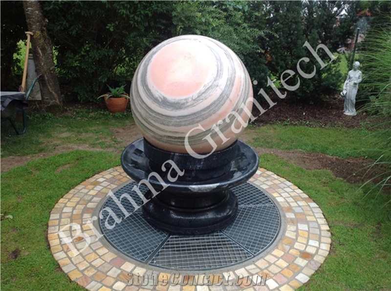 Large Granite Fountain Ball, Garden Water Feature
