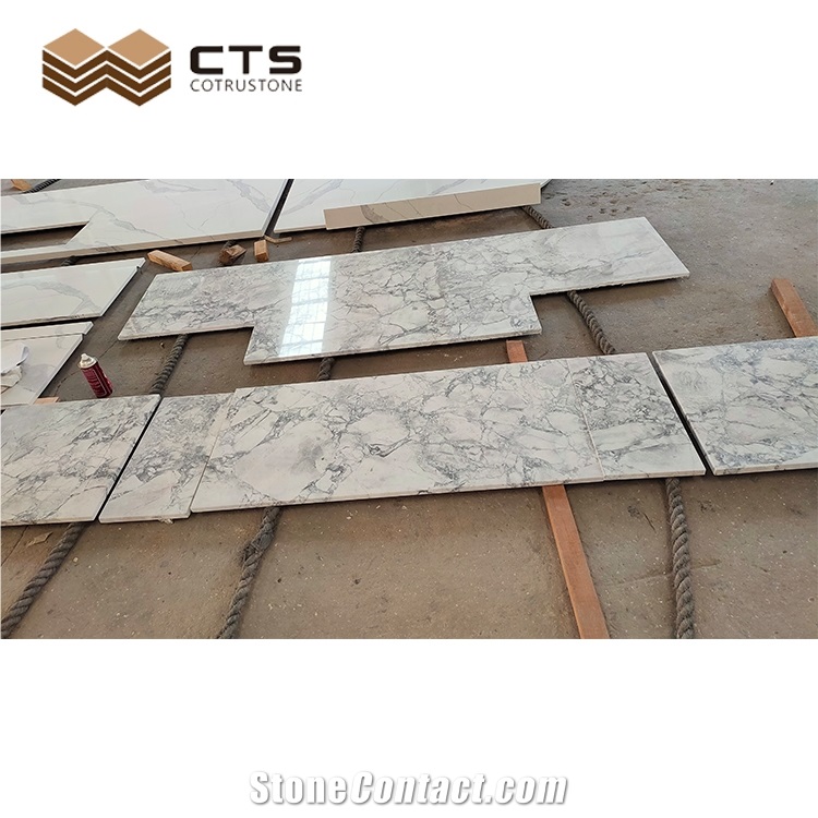Artificial Quartz Stone Super White Calacatta Counter Top