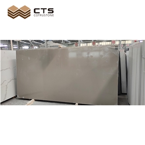 Big Quartz Slabs Light Grey Cheap Floor Tiles Custom