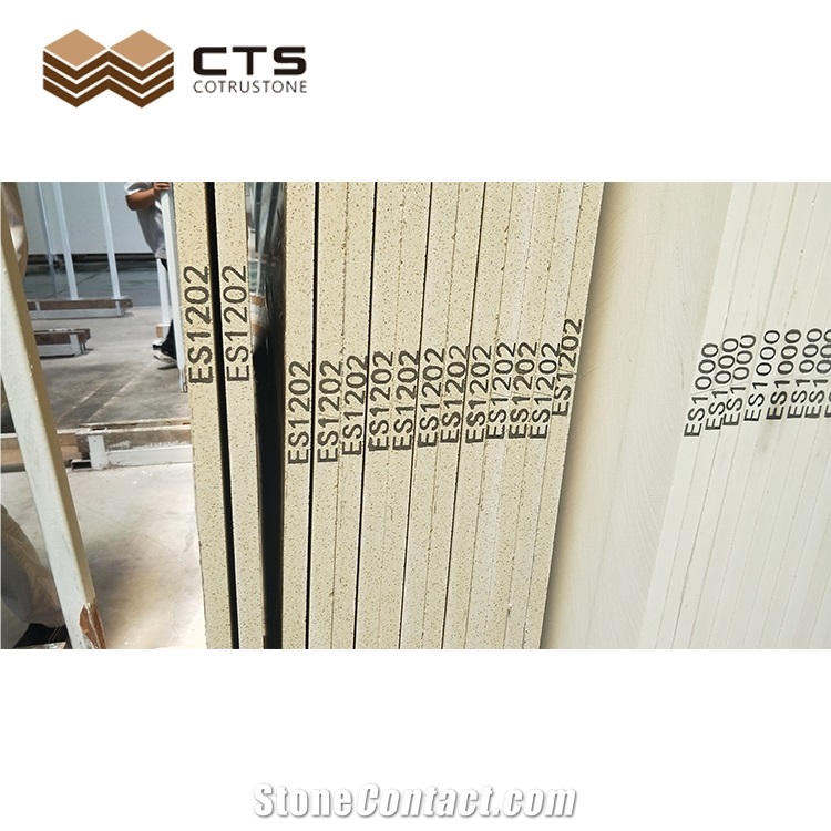 Big Slabs Crystal Light Yellow Sparkling Quartz Products