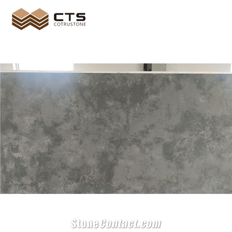 Grey Quartz Stone Flooring Tile Selected Quality Dirty Proof