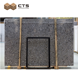 High Performance Inorganic Colorful Polished Terrazzo Slabs
