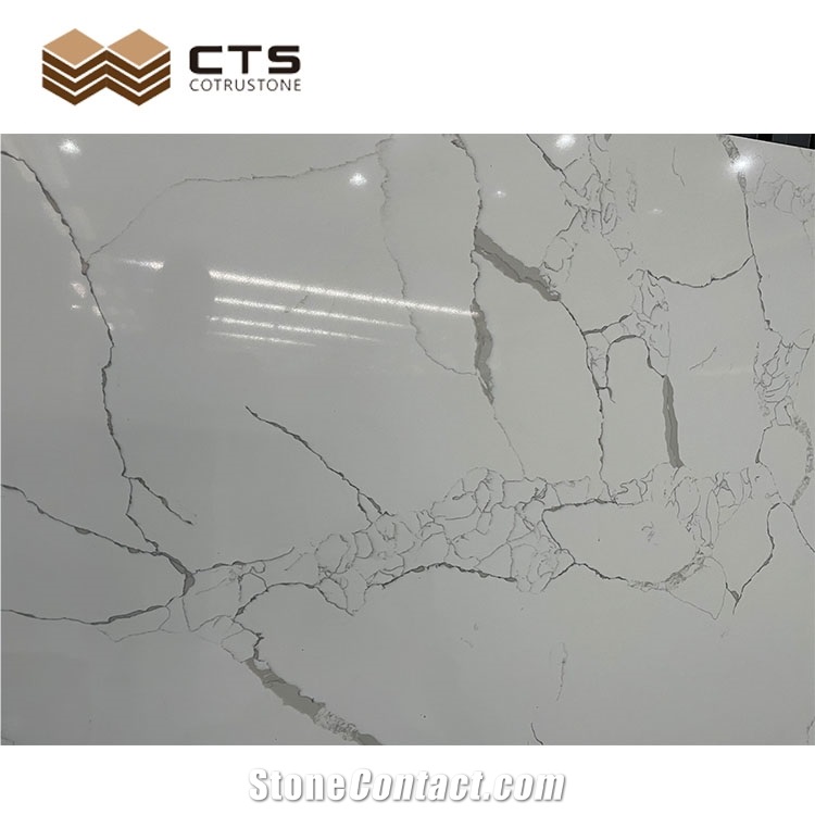 High Price White Quartz Customize Antibacterial Marble Look