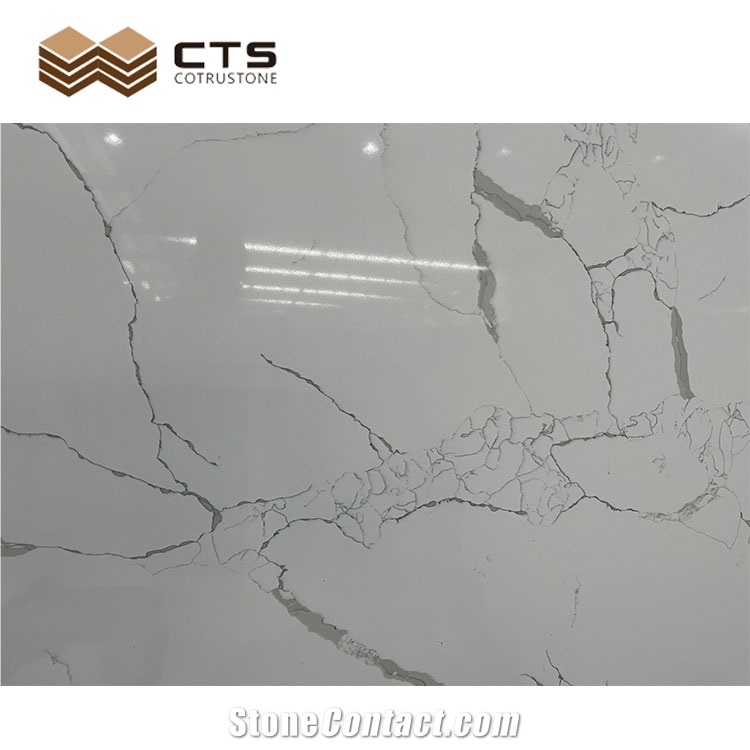 High Price White Quartz Customize Antibacterial Marble Look