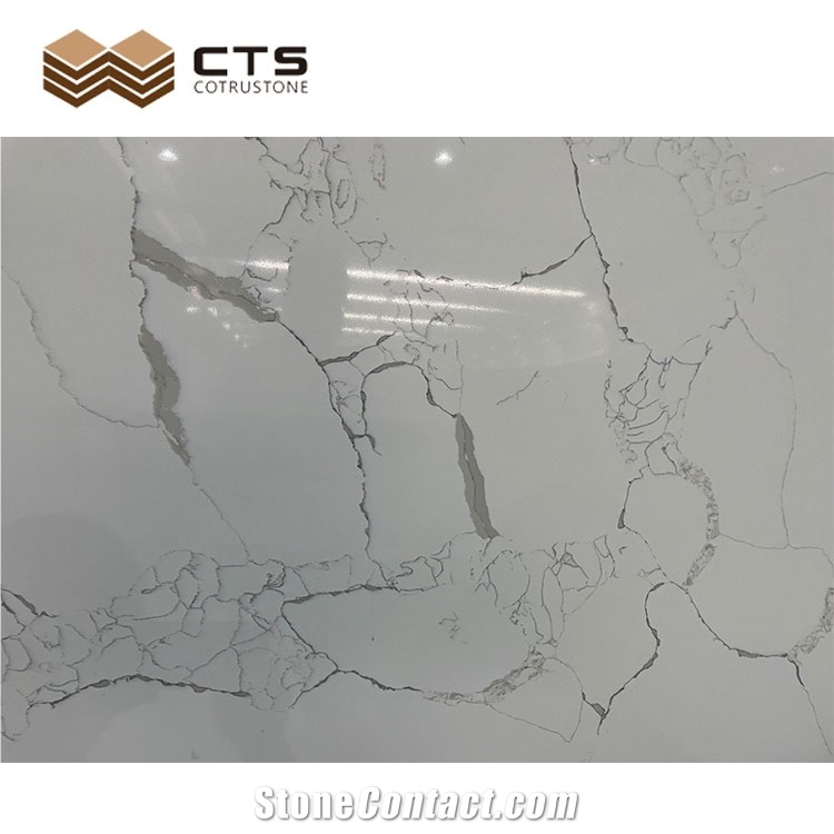 High Price White Quartz Customize Antibacterial Marble Look