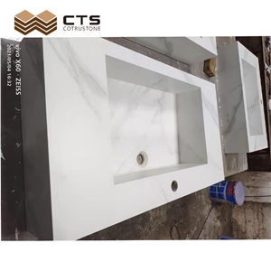 Marble Look Bathroom Sink Pure Color High Pressure Wholesale