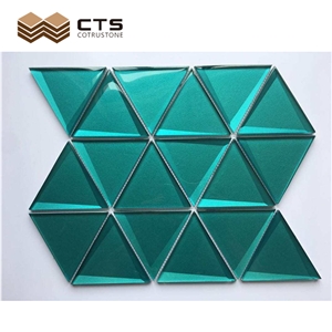 Modern Style Triangle Glass Mosaic Pattern