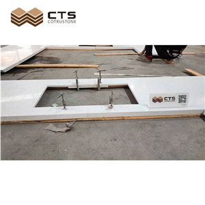 Pure White Counter Top Kitchen Top Custom Size Cheap Quality