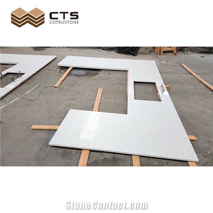 Pure White Counter Top Kitchen Top Custom Size Cheap Quality