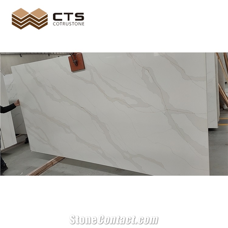 Quartz Big Slab Calacatta Gold Nice Price Good Quality